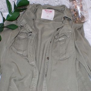 Olive Button Down Shirt